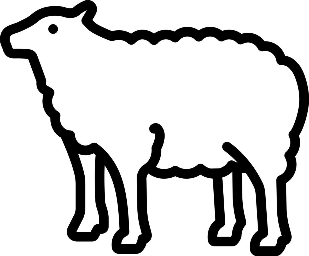 line icon for lamb vector
