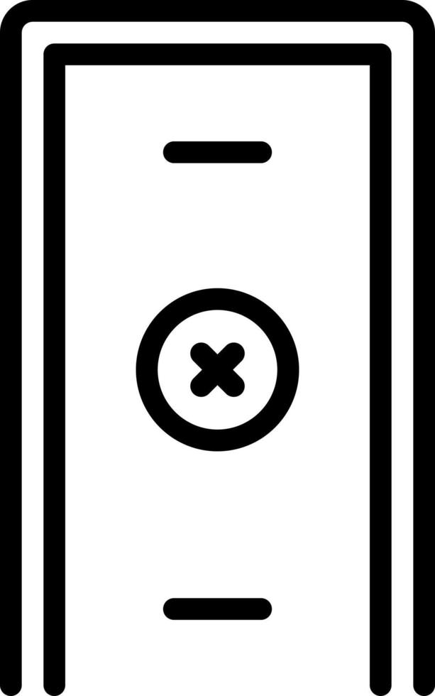 line icon for closing vector