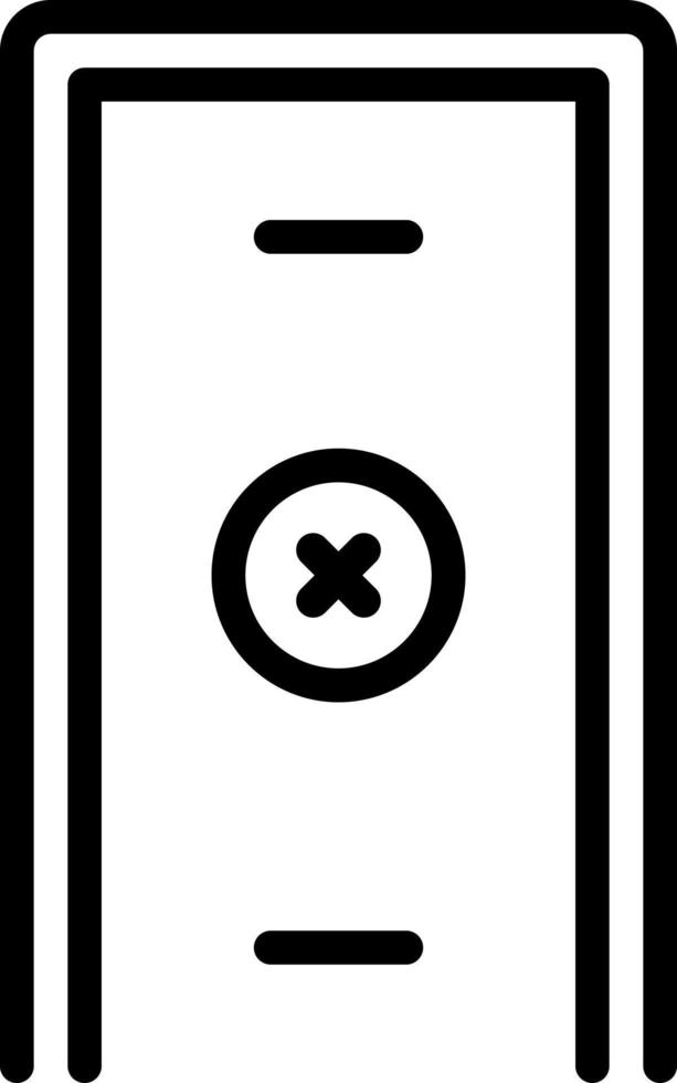 line icon for closing vector