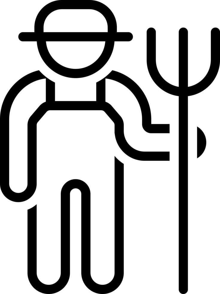 line icon for farmers vector
