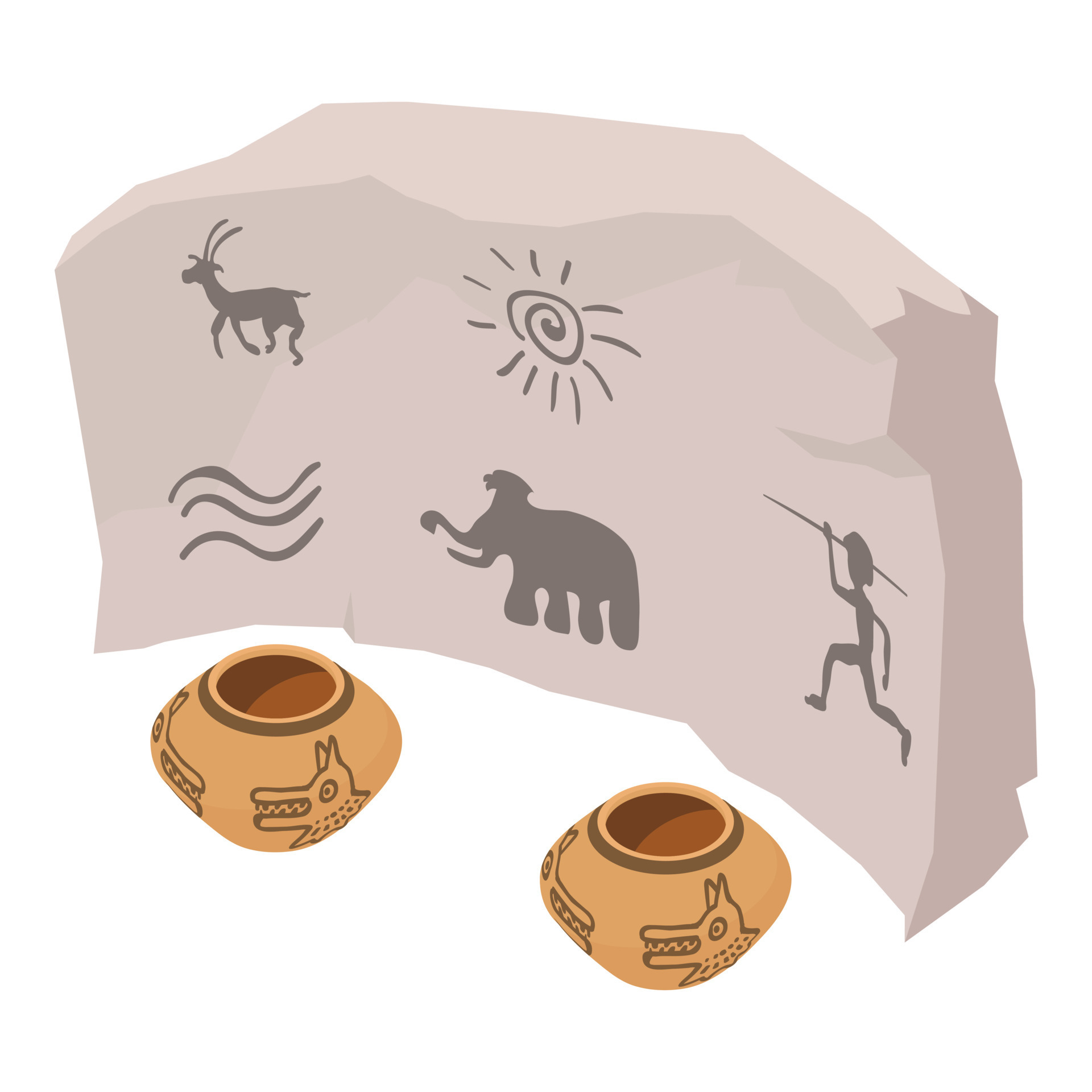Cave Painting Icon Isometric Style 15386202 Vector Art At Vecteezy Cave Painting Icon Isometric Style Vector