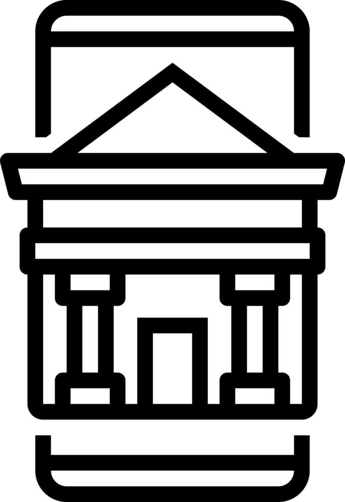 line icon for mobile vector