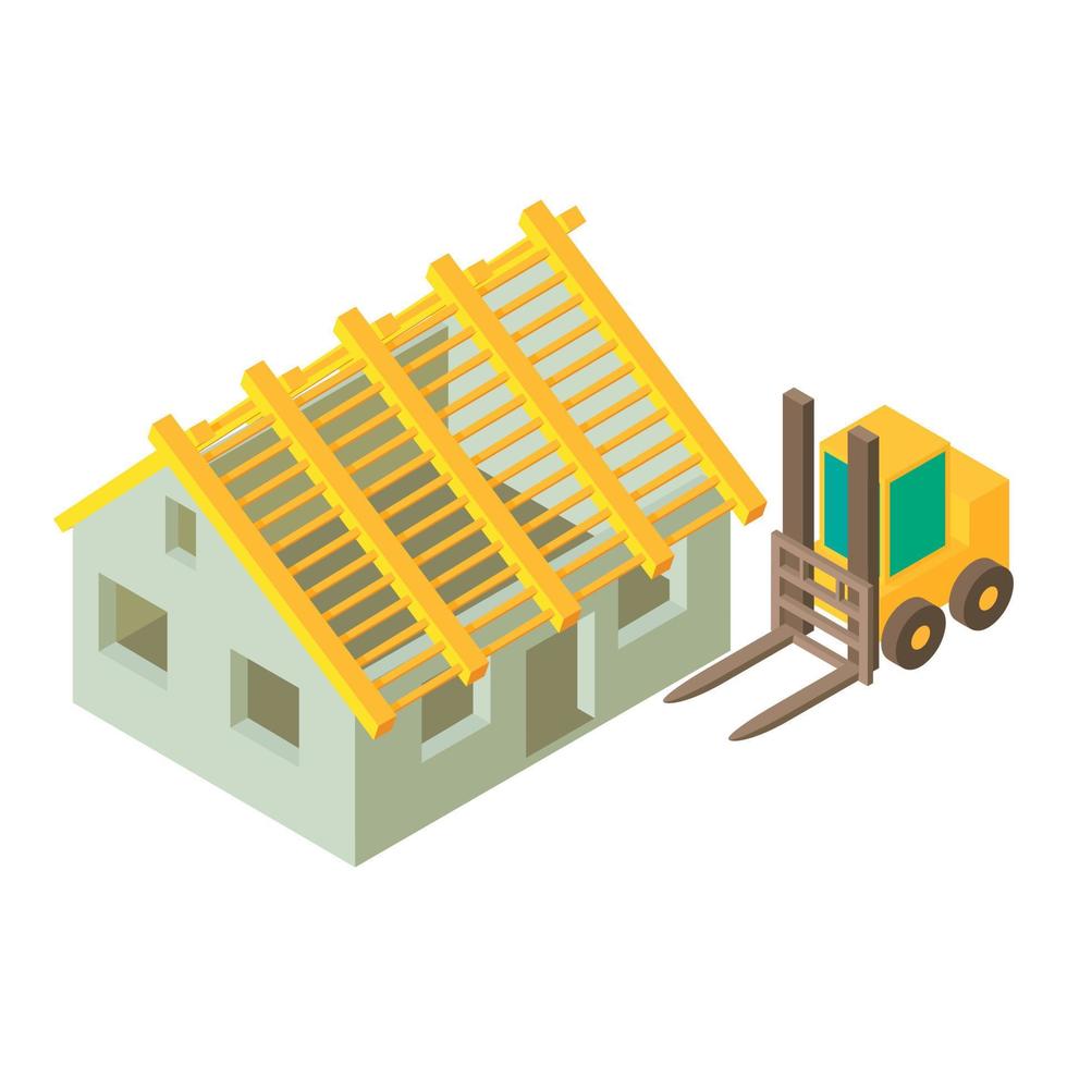 Transportation icon, isometric style vector