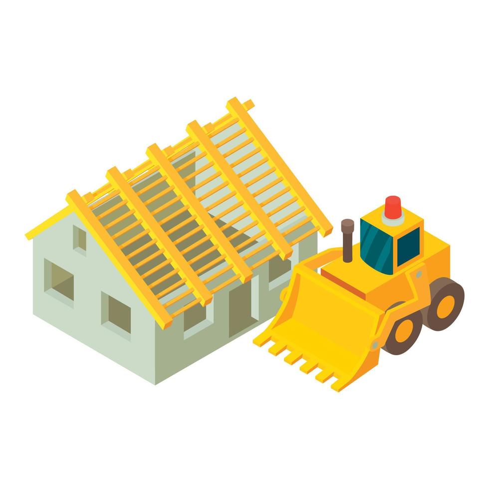 Repair work icon, isometric style vector