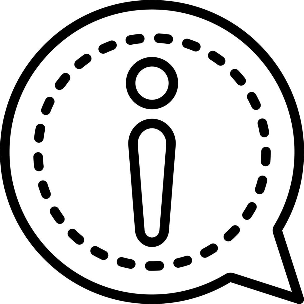 line icon for about vector