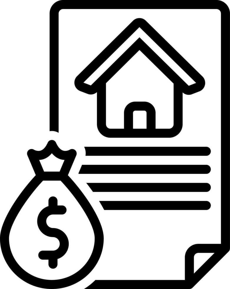 line icon for loan vector