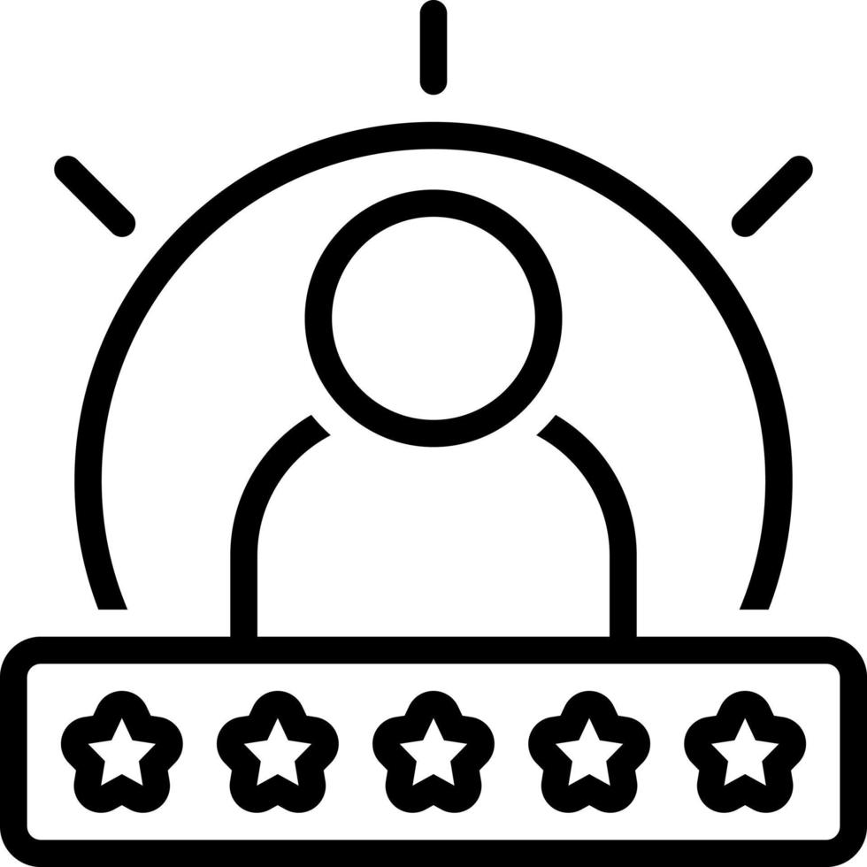 line icon for experiencing vector
