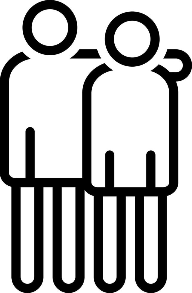 line icon for brothers vector