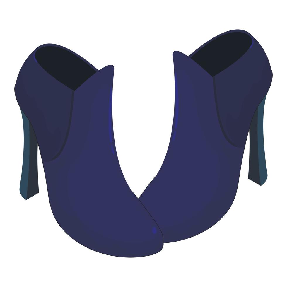 Ankle boots icon, isometric style vector
