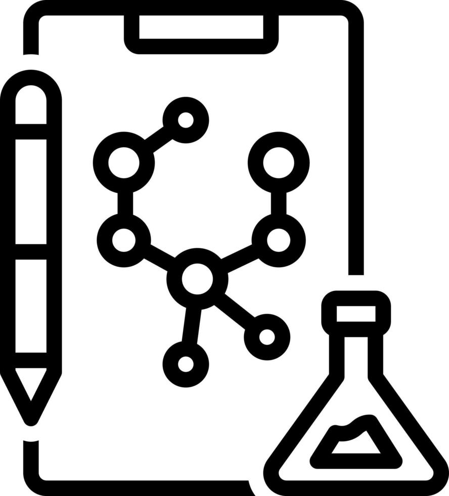 line icon for formula vector