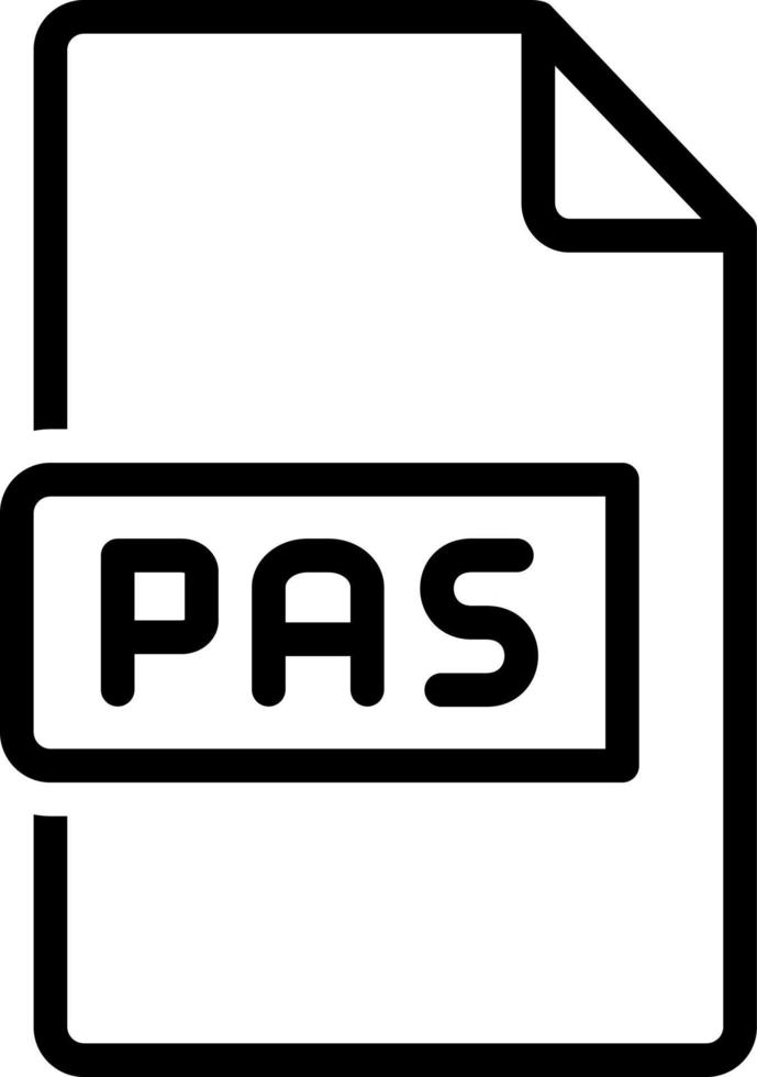 line icon for pas vector