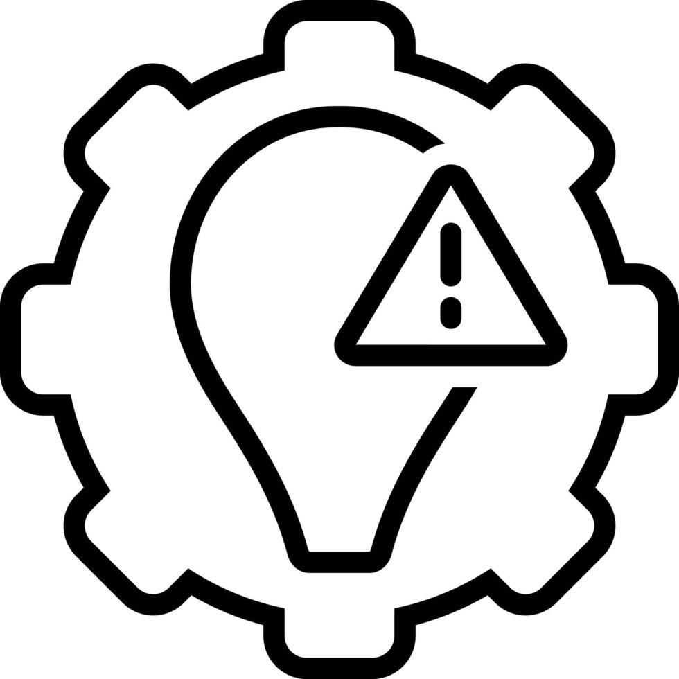 line icon for exceptions vector