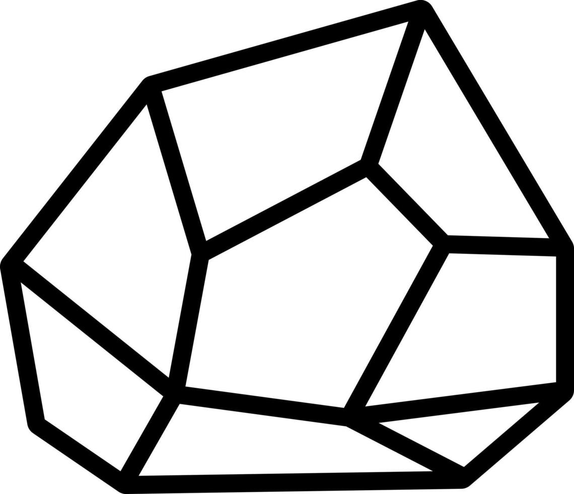 line icon for rock vector