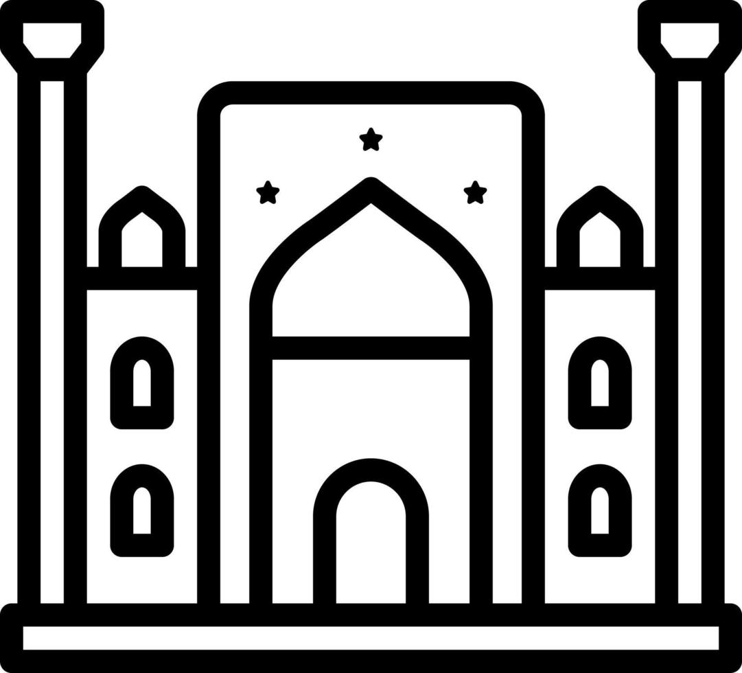line icon for uzbekistan vector