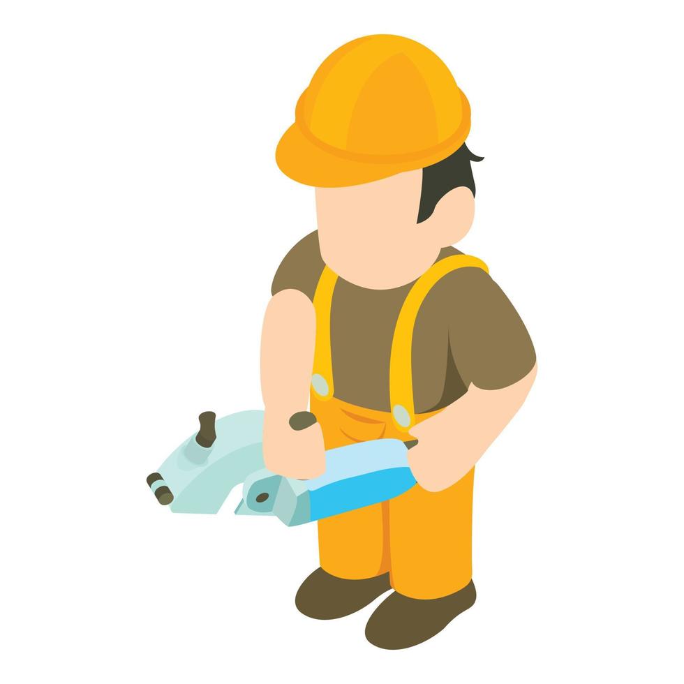 Joiner icon, isometric style vector
