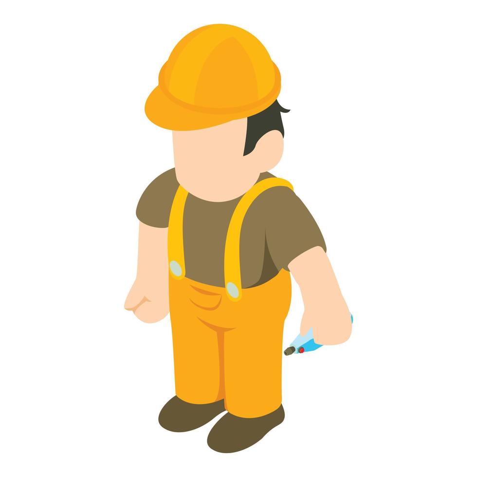 Architect icon, isometric style vector