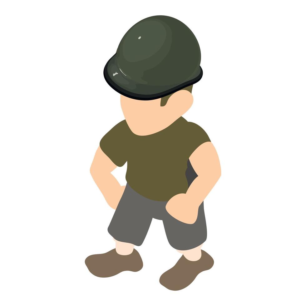 Rider icon, isometric style vector