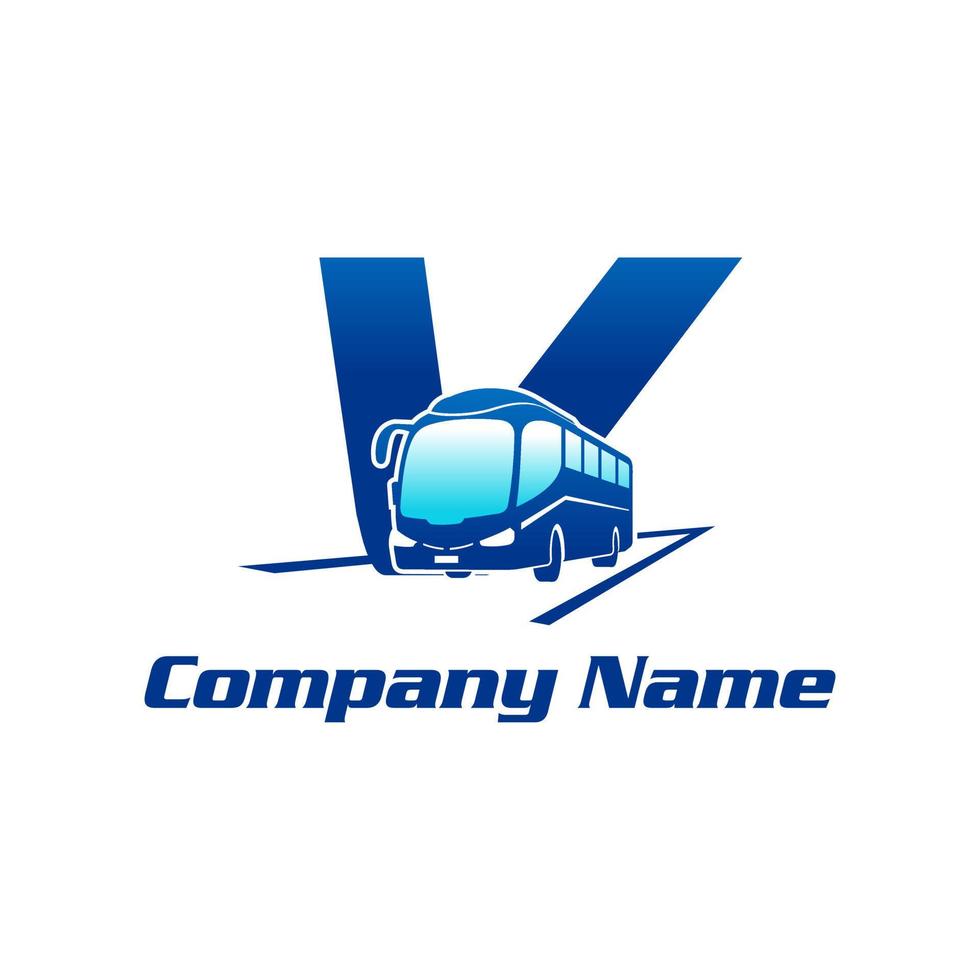 Initial V Bus Logo vector
