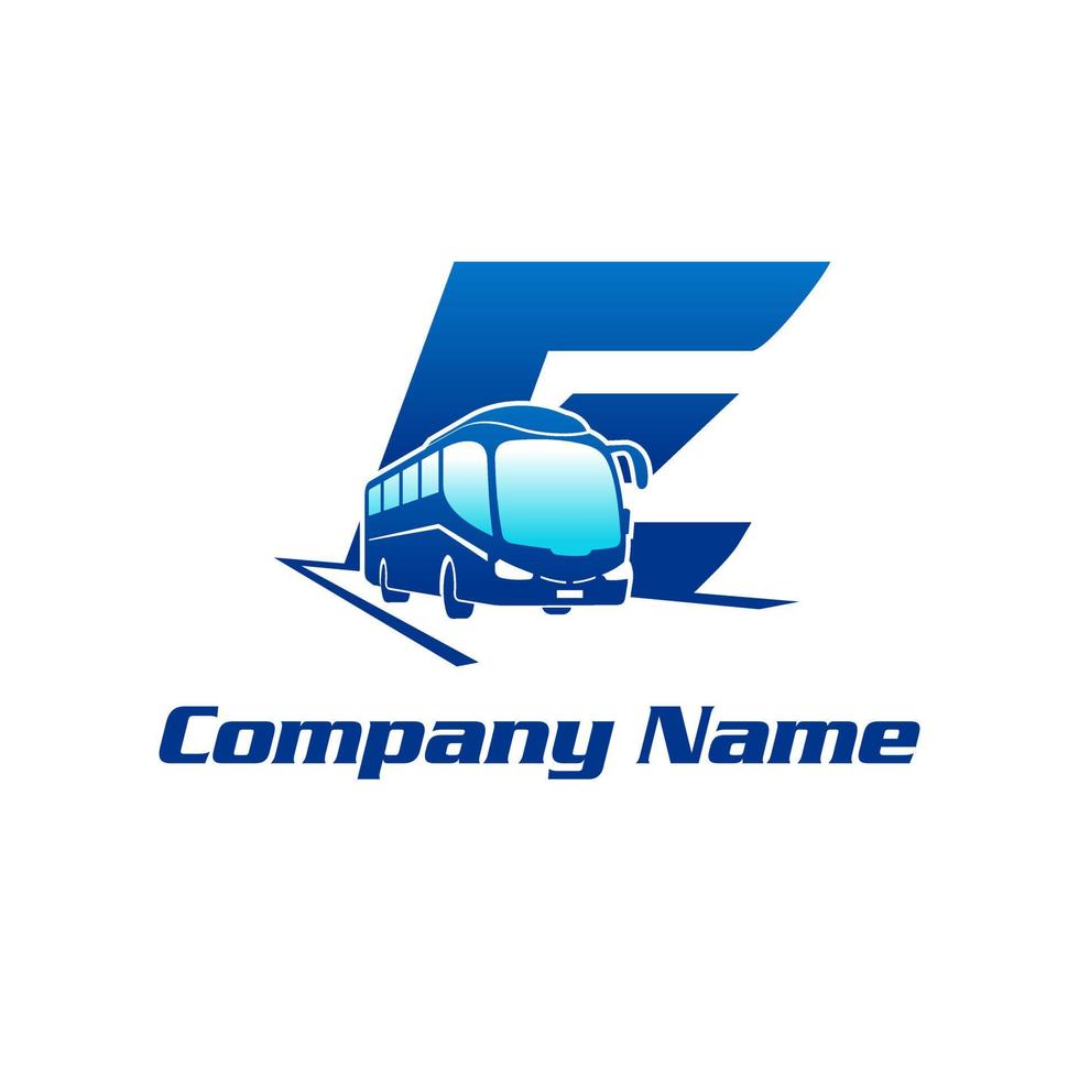 Initial E Bus Logo vector