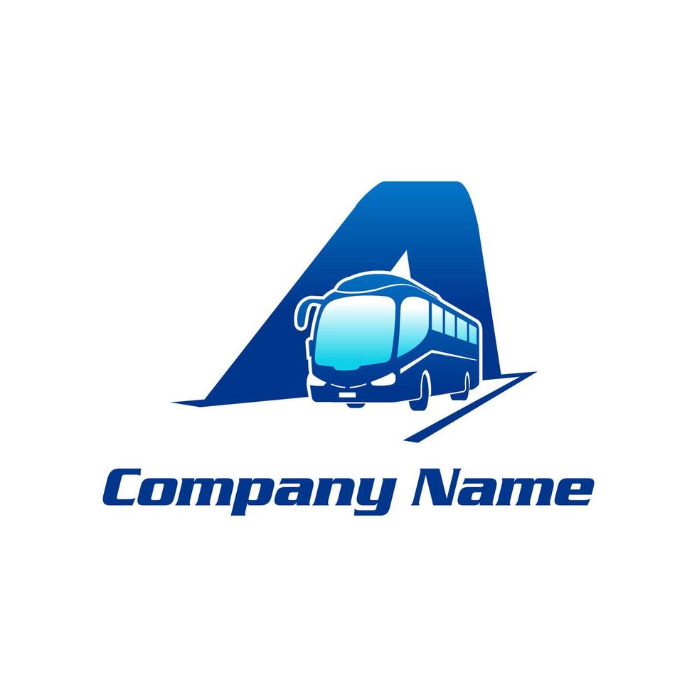 Initial A Bus Logo vector