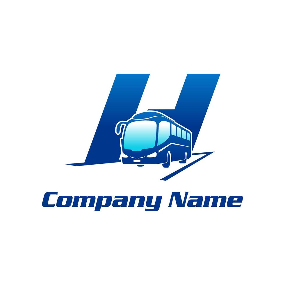 Initial H Bus Logo vector