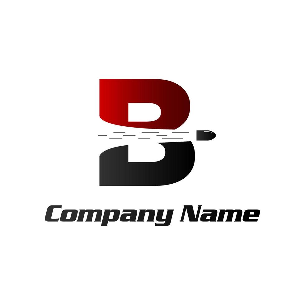 Initial B Bullet Shot vector