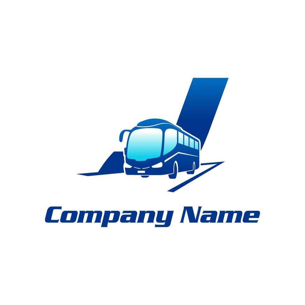 Initial J Bus Logo vector