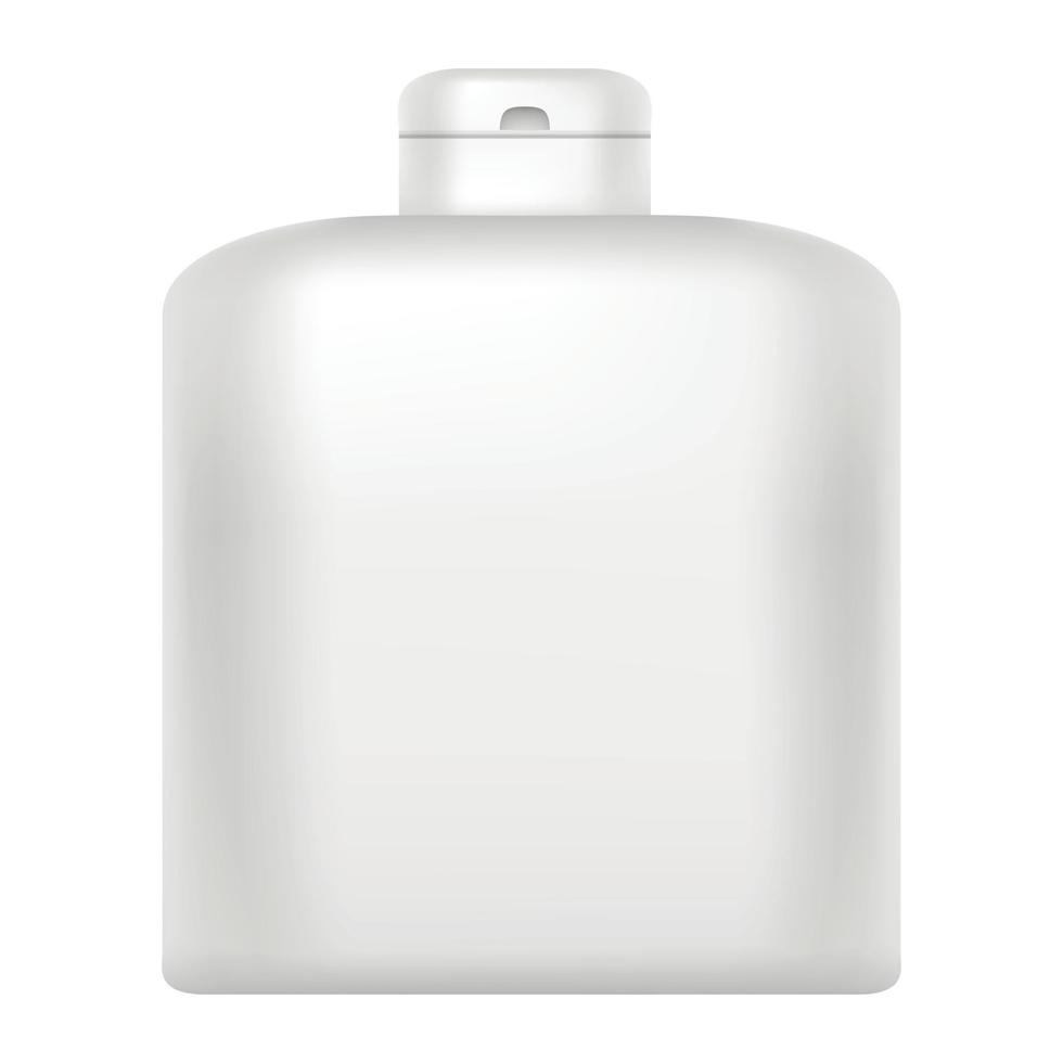 Conditioner bottle icon, realistic style vector