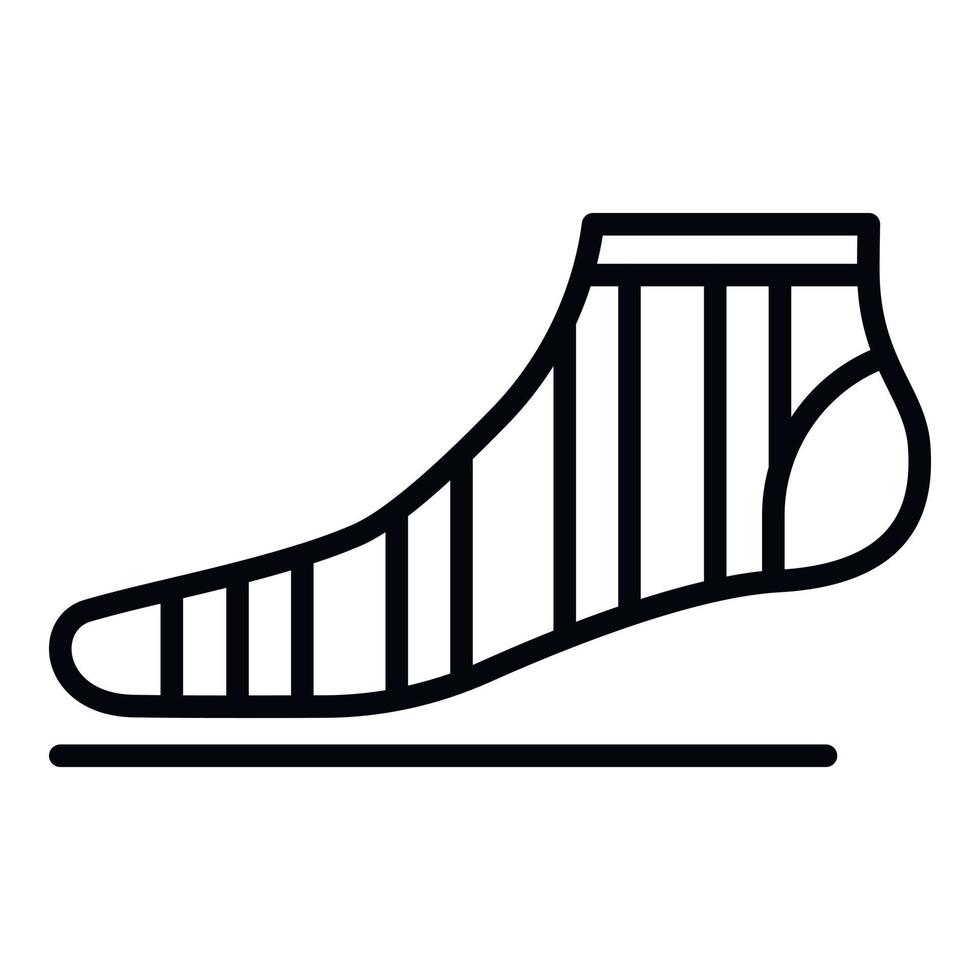 Clean sock icon, outline style vector