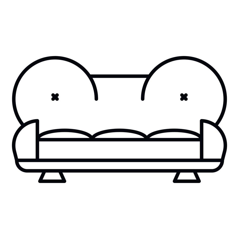 Camel sofa icon, outline style vector