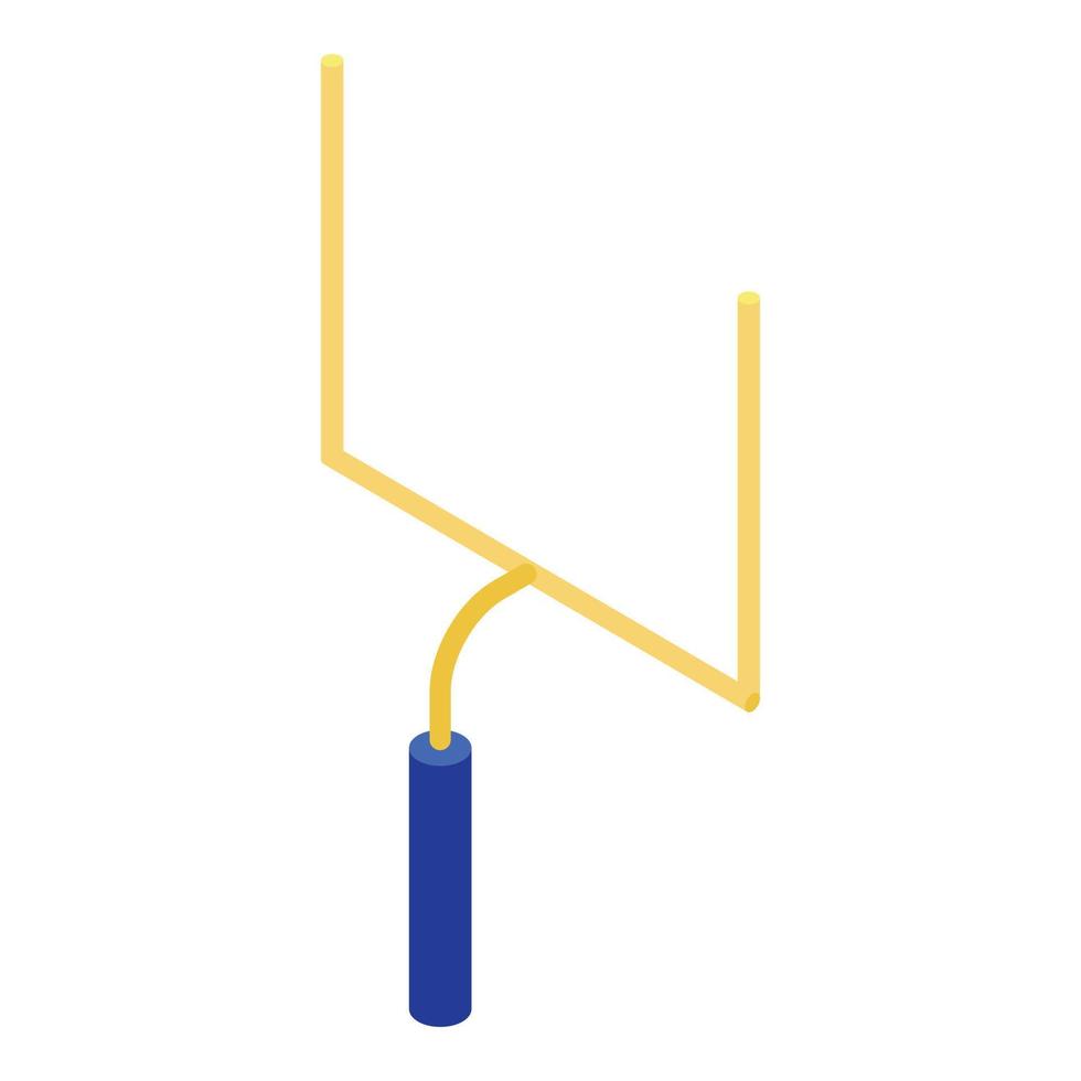 American football gate icon, isometric style vector