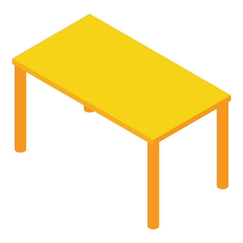 icono de la mesa de la casa, estilo isométrico vector
