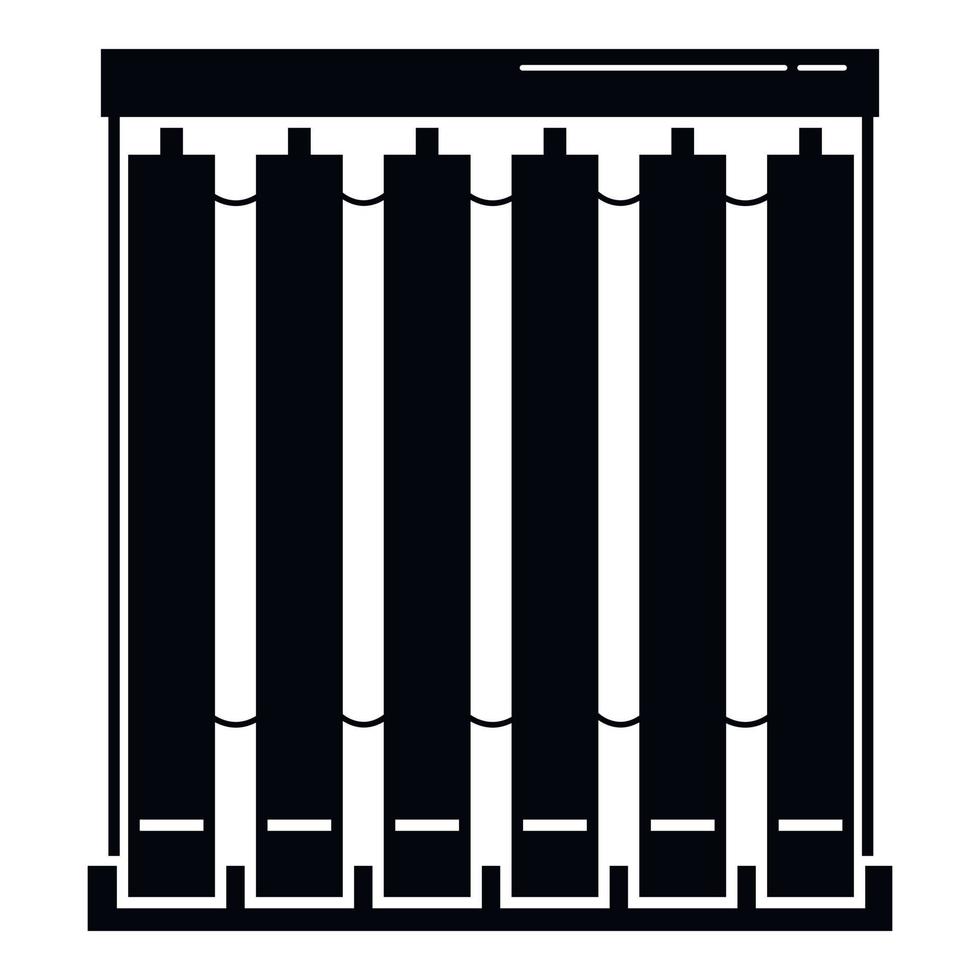 Window textile jalousie icon, simple style vector