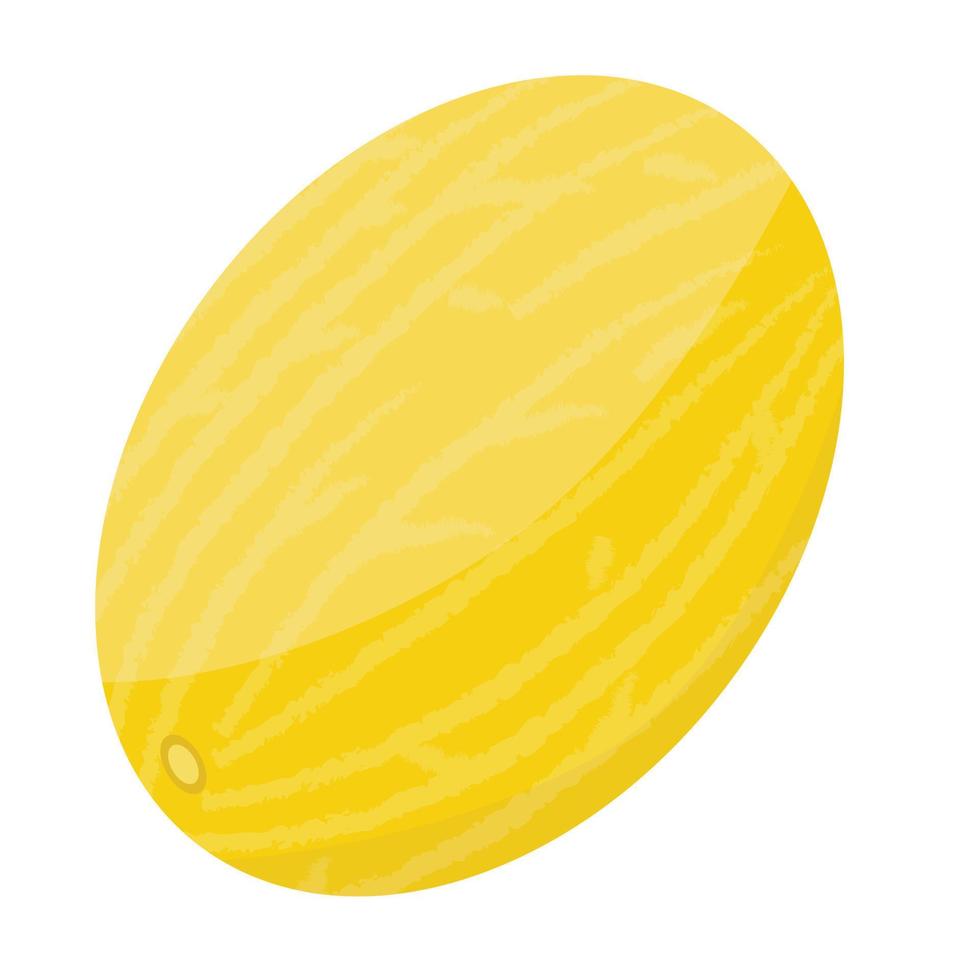 icono de melón entero, estilo isométrico vector