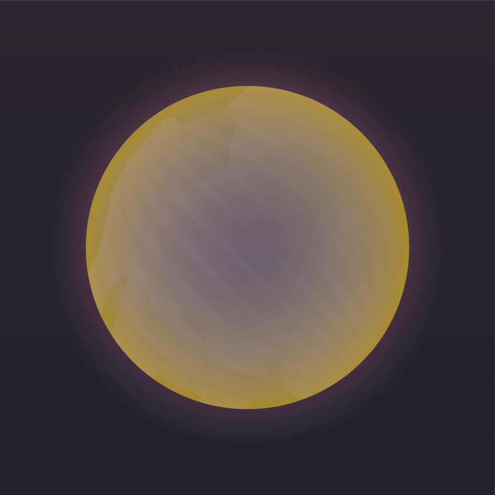 Space mercury planet icon, isometric style vector