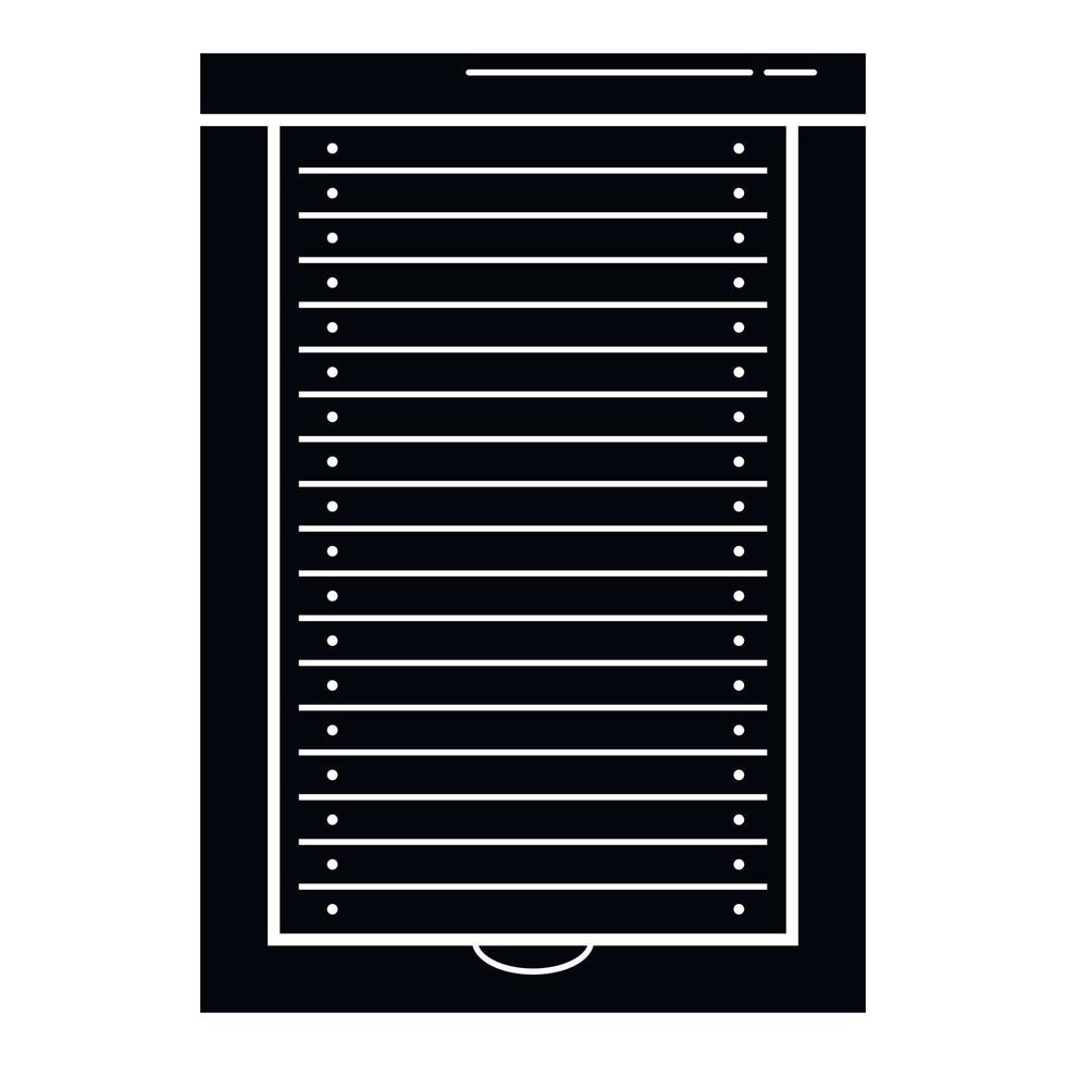 Louvers icon, simple style vector