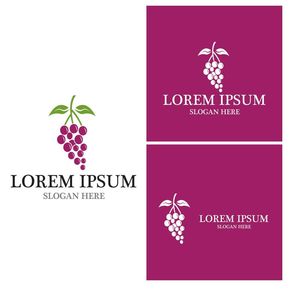 Grapes vector icon illustration design