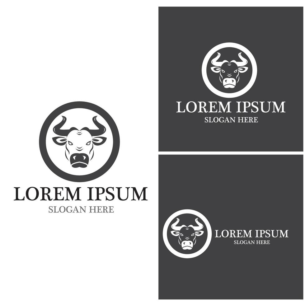 Cow Logo Template vector icon