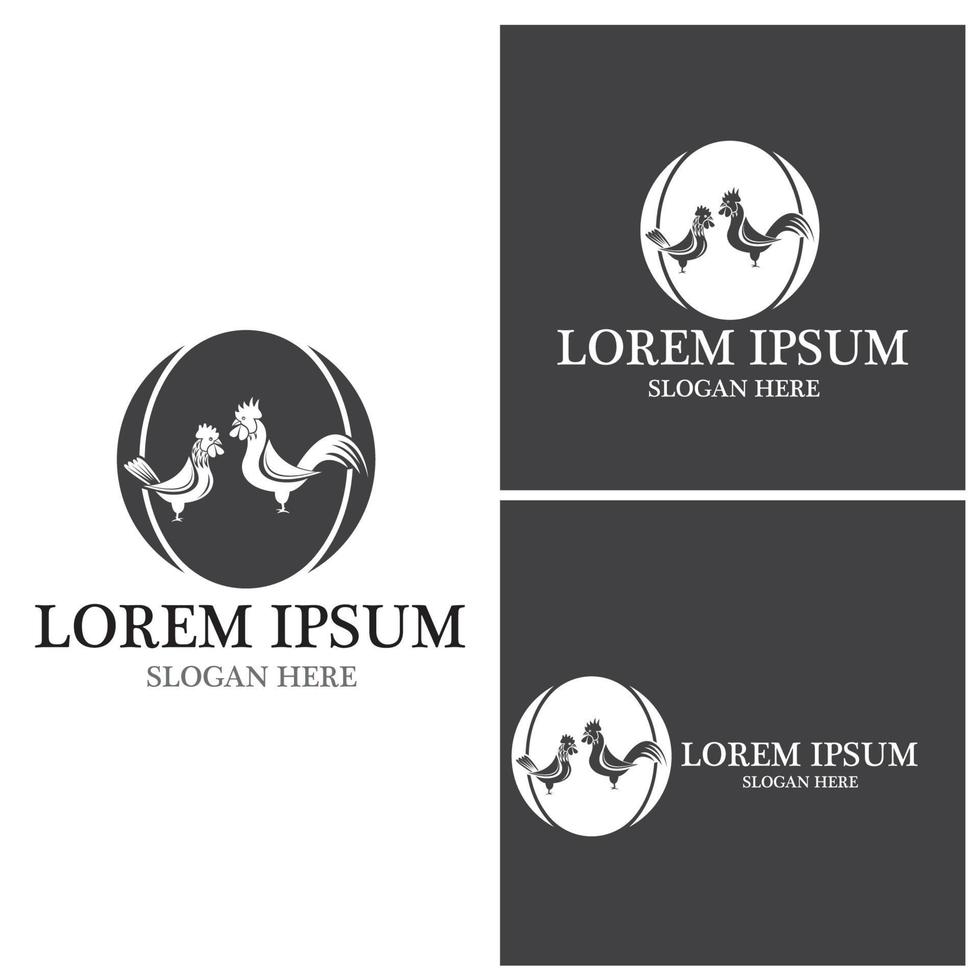 Rooster Logo Template vector