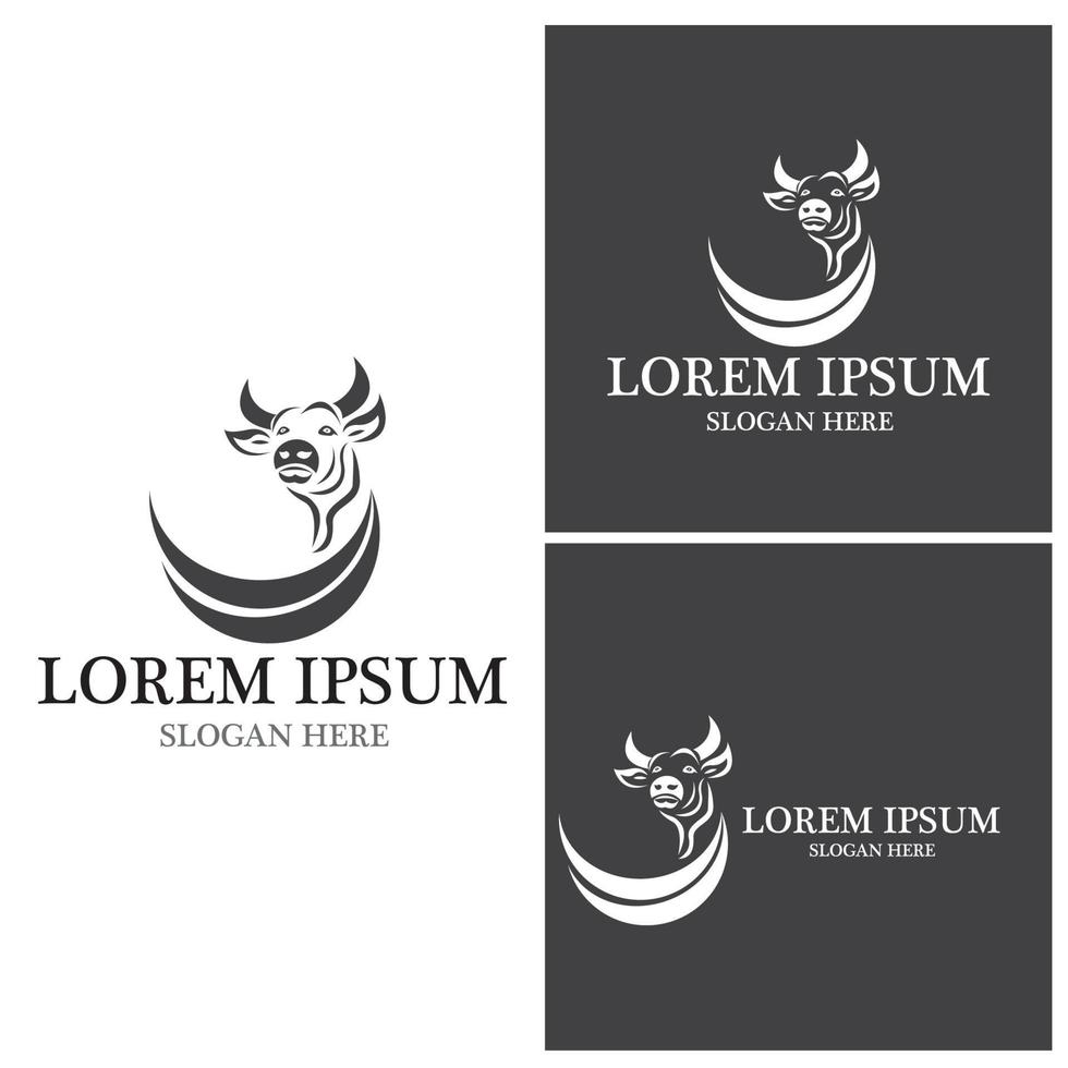 Cow Logo Template vector icon
