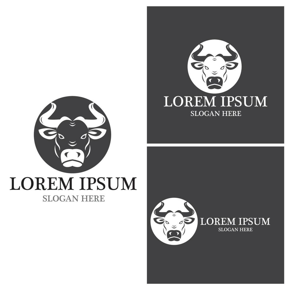 Cow Logo Template vector icon