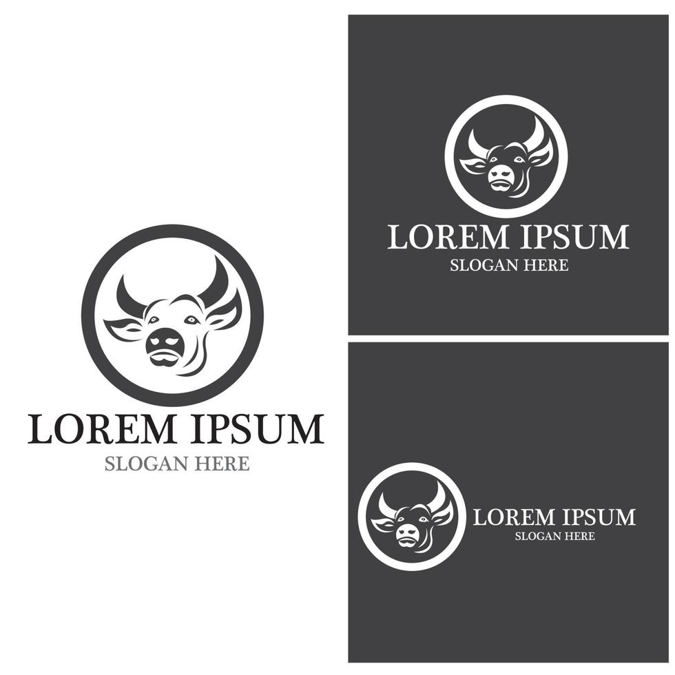 Cow Logo Template vector icon