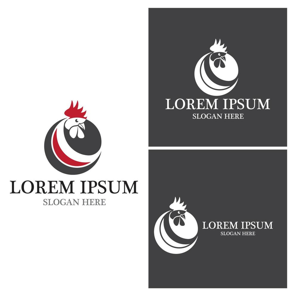 Rooster Logo Template vector