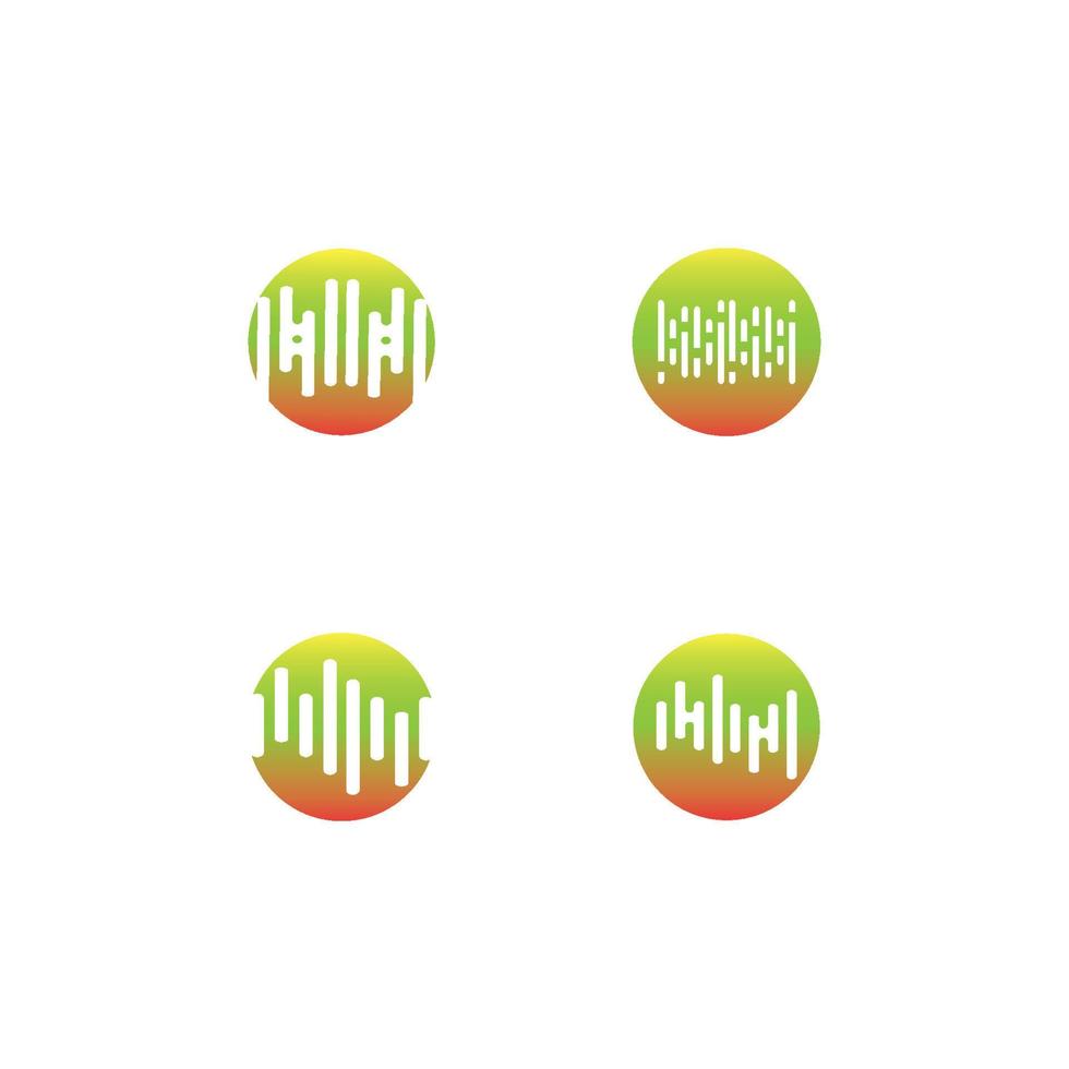 Sound waves vector illustration