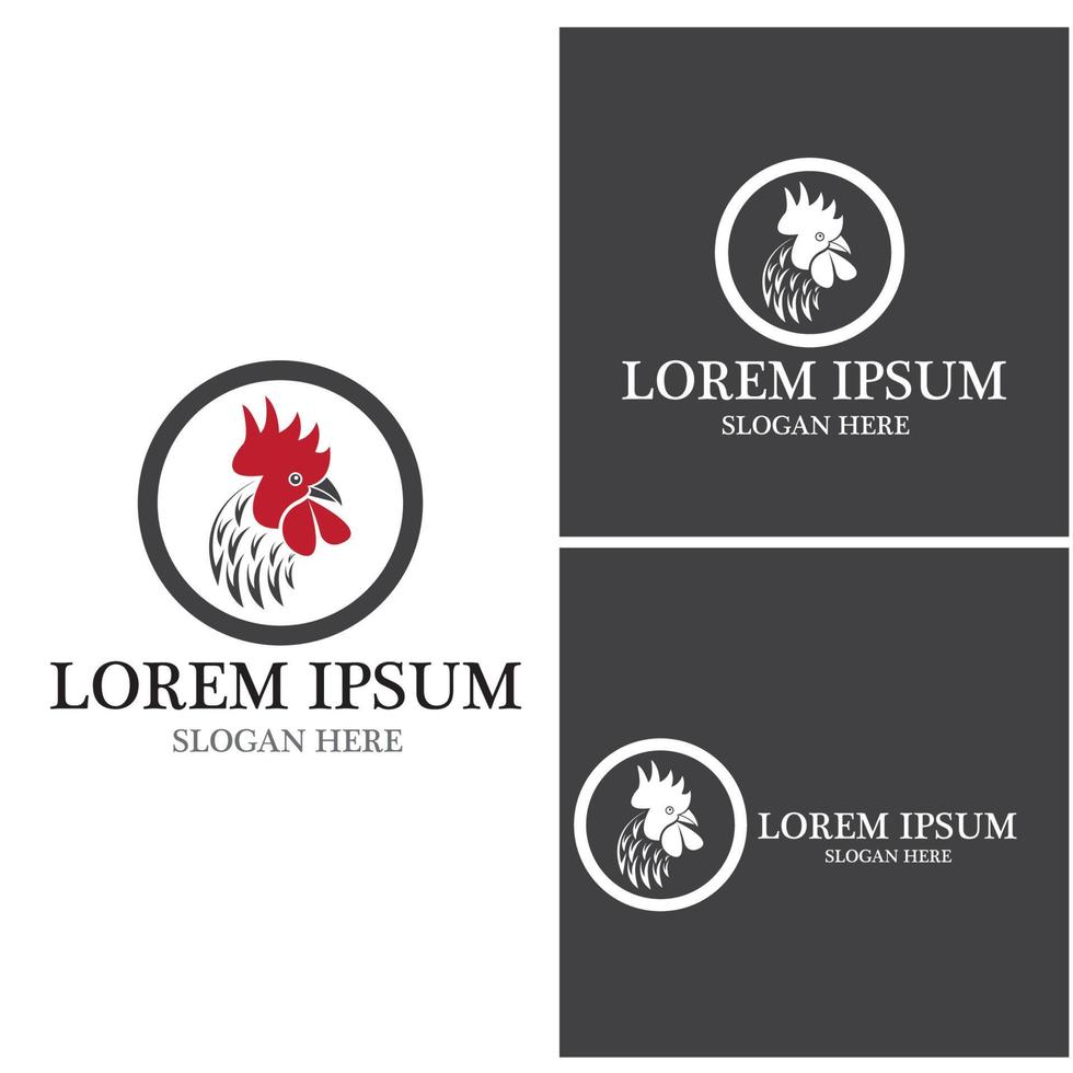 Rooster Logo Template vector