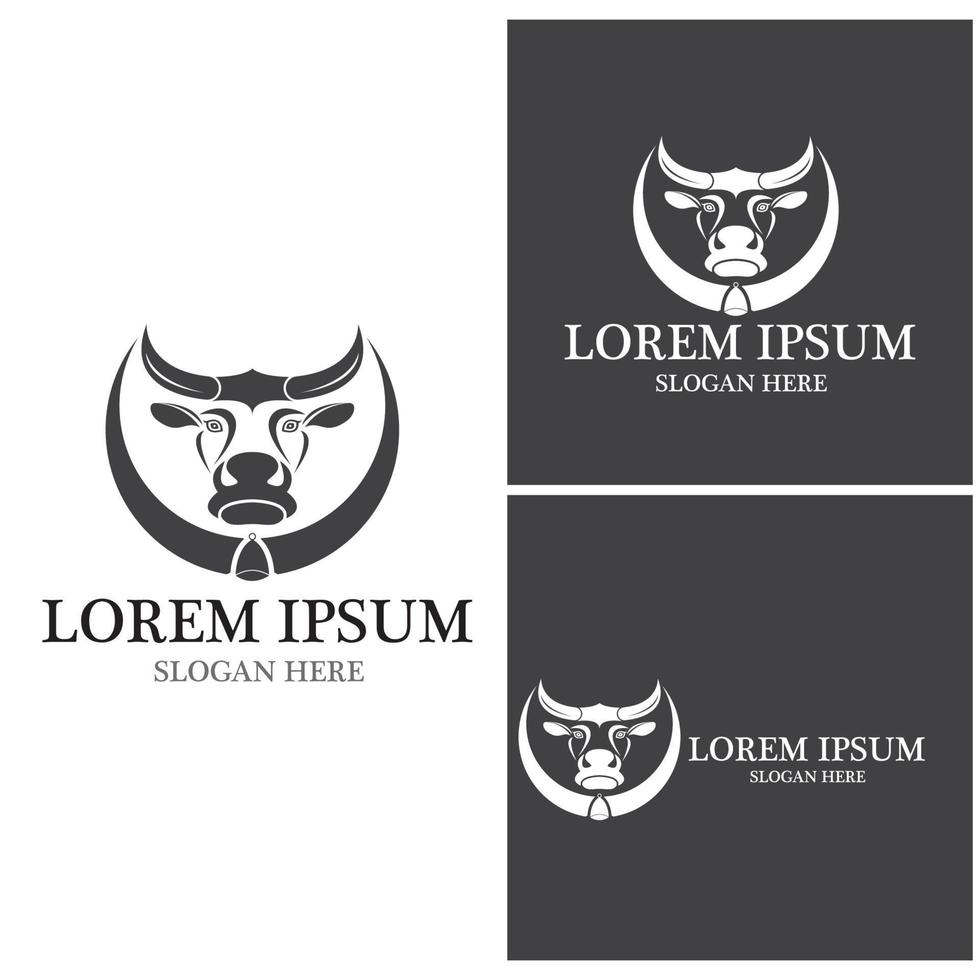 Cow Logo Template vector icon
