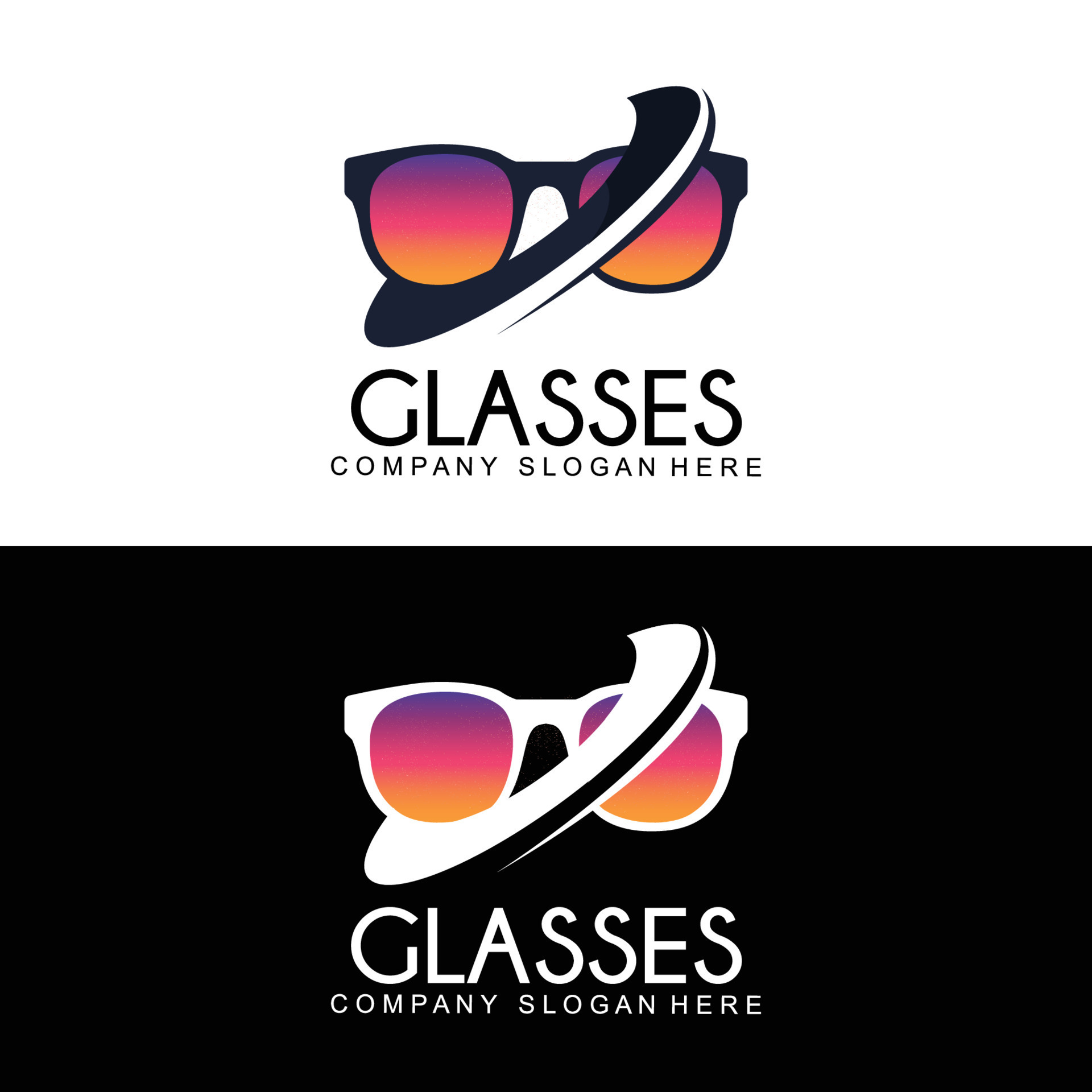 Glasses Logo, Fashion Look Vector, Design For Clothing Store, Glasses ...