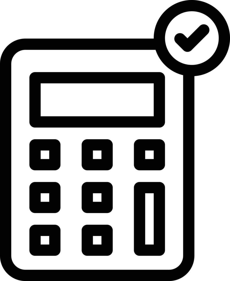 calculation tick vector illustration on a background.Premium quality symbols.vector icons for concept and graphic design.