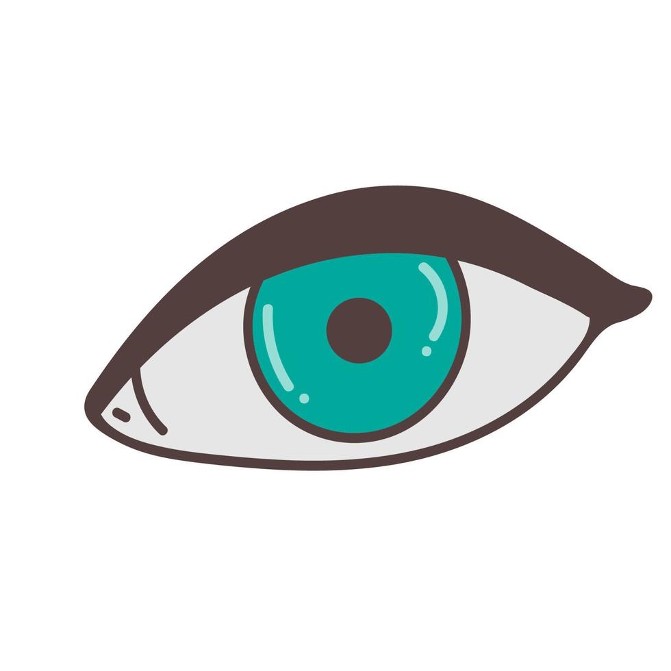 icono de vector de ojo. icono de ojo abierto, el ojo del espectador. icono de vector icono de diseño web. símbolo del ojo humano.