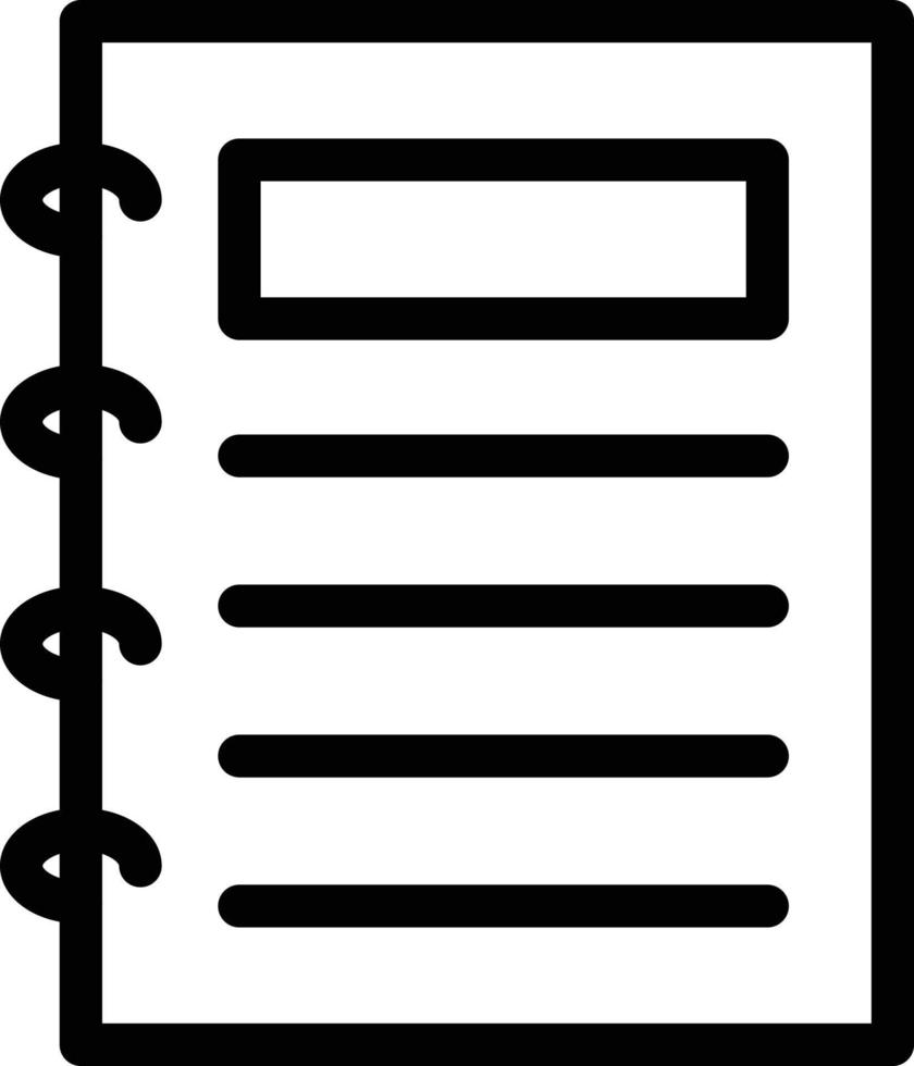 ilustración vectorial de bloc de notas en un fondo. símbolos de calidad premium. iconos vectoriales para concepto y diseño gráfico. vector